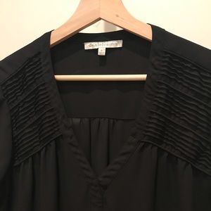 Daniel Rainn Pintuck Woven Blouse